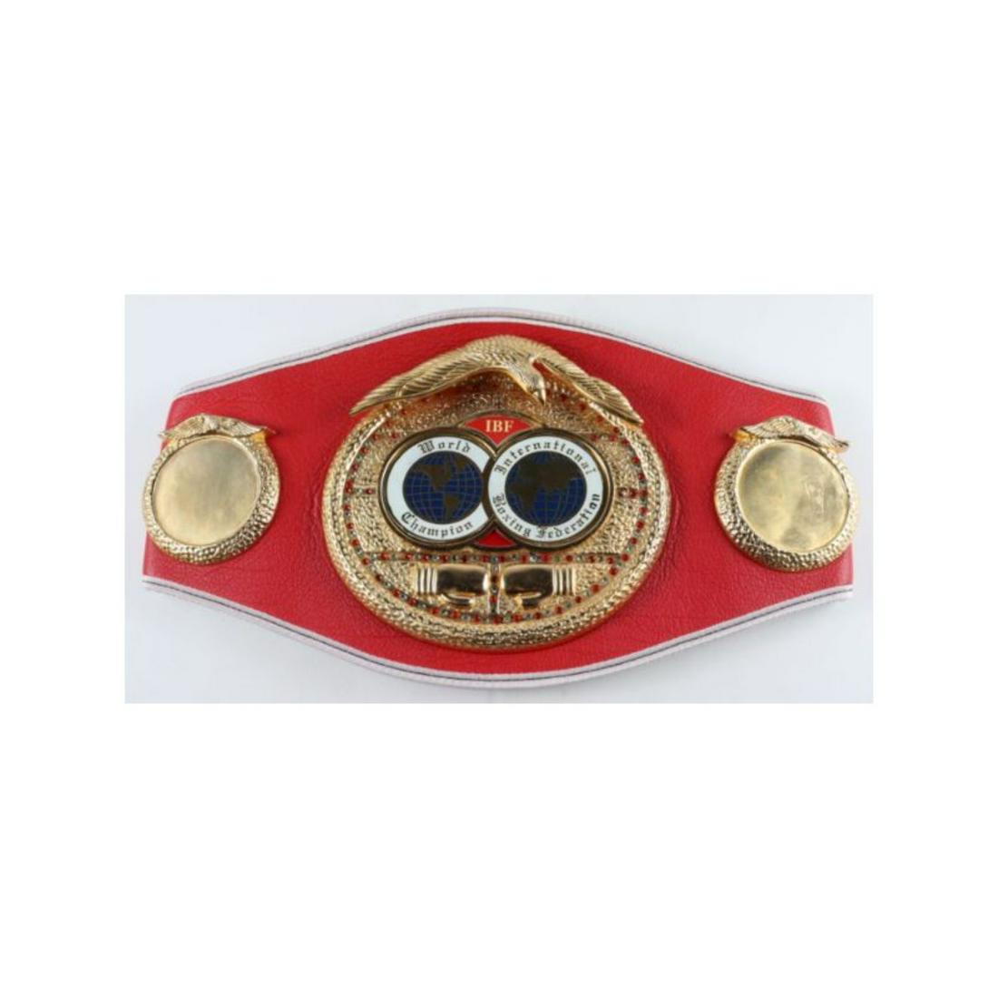 Mike Tyson Signed IBF Full-Size Heavyweight Championship Belt (JSA COA) (1 of 2)