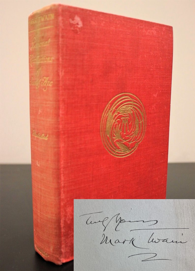 Mark Twain Signed 'Personal Recollections of Joan of Arc' 1906 Novel (JSA LOA) (1 of 3)