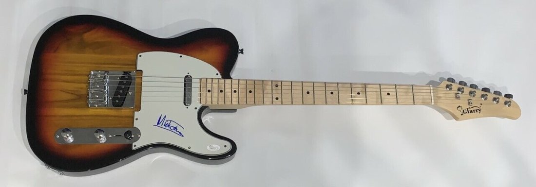 MICK JONES SIGNED SUNBURST ELECTRIC GUITAR FOREIGNER LEGEND 1 PROOF JSA COA (1 of 1)