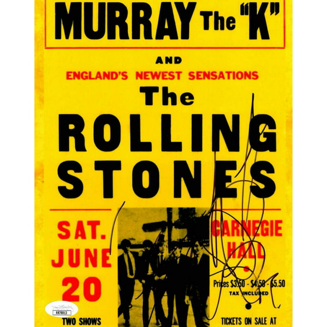 CHARLIE WATTS SIGNED AUTOGRAPH 8X10 TOUR POSTER PHOTO THE ROLLING STONES - JSA (1 of 1)