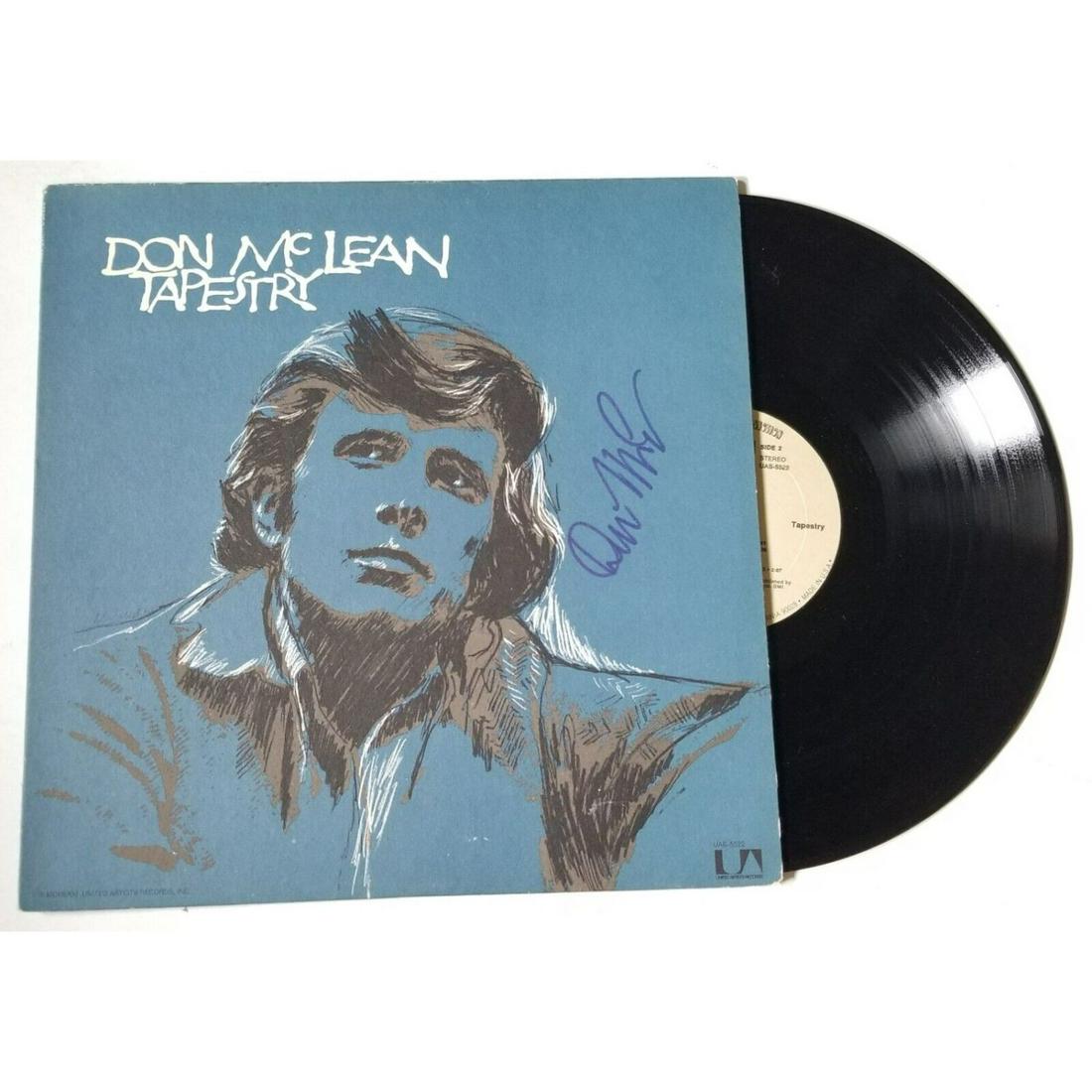 Don McLeanSIGNED Tapestry Vinyl Record (JSA COA) (1 of 2)