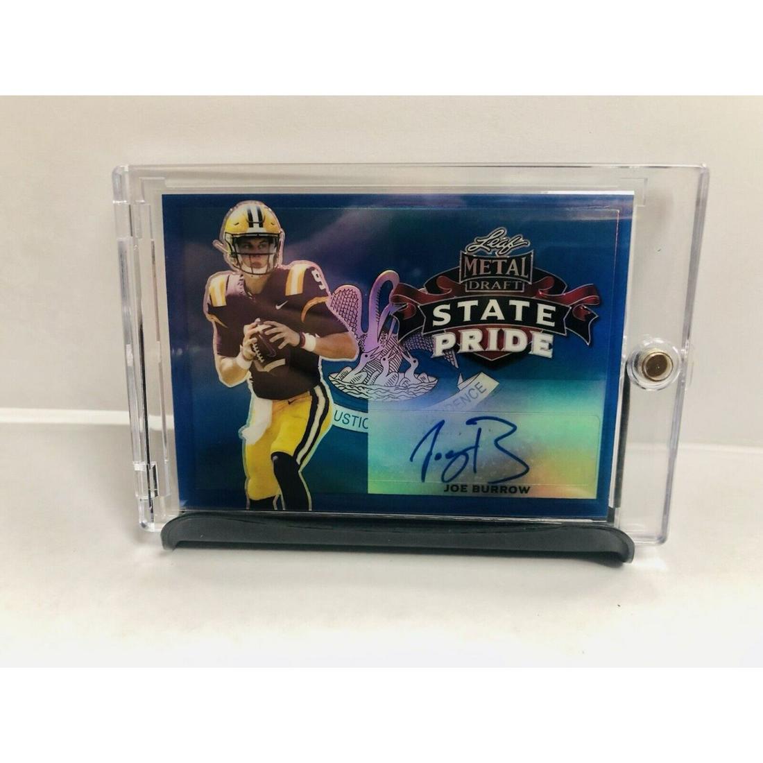Joe Burrow 2020 Leaf Metal Draft State Pride Autographed Rookie /35 Card (1 of 1)
