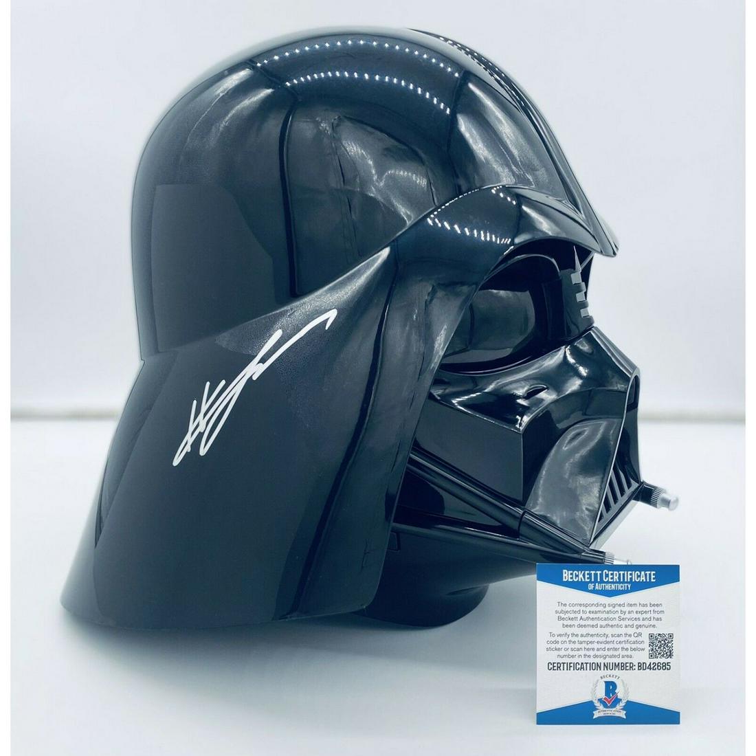Hayden Christensen Signed Darth Vader Helmet Skywalker Star Wars w/ Beckett (1 of 2)