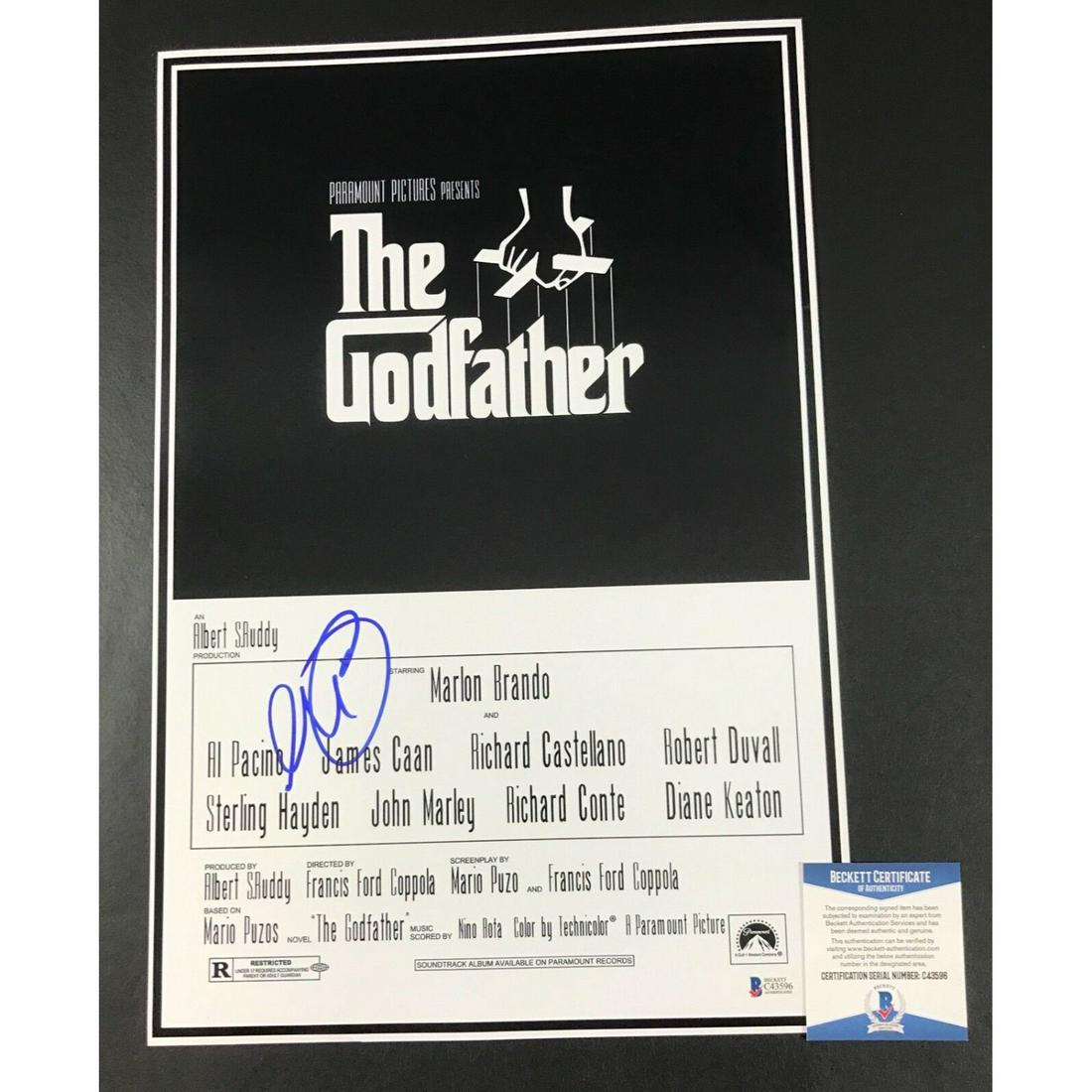 AL PACINO THE GODFATHER SIGNED 12X18 PHOTO AUTHENTIC AUTOGRAPH BECKETT (1 of 1)