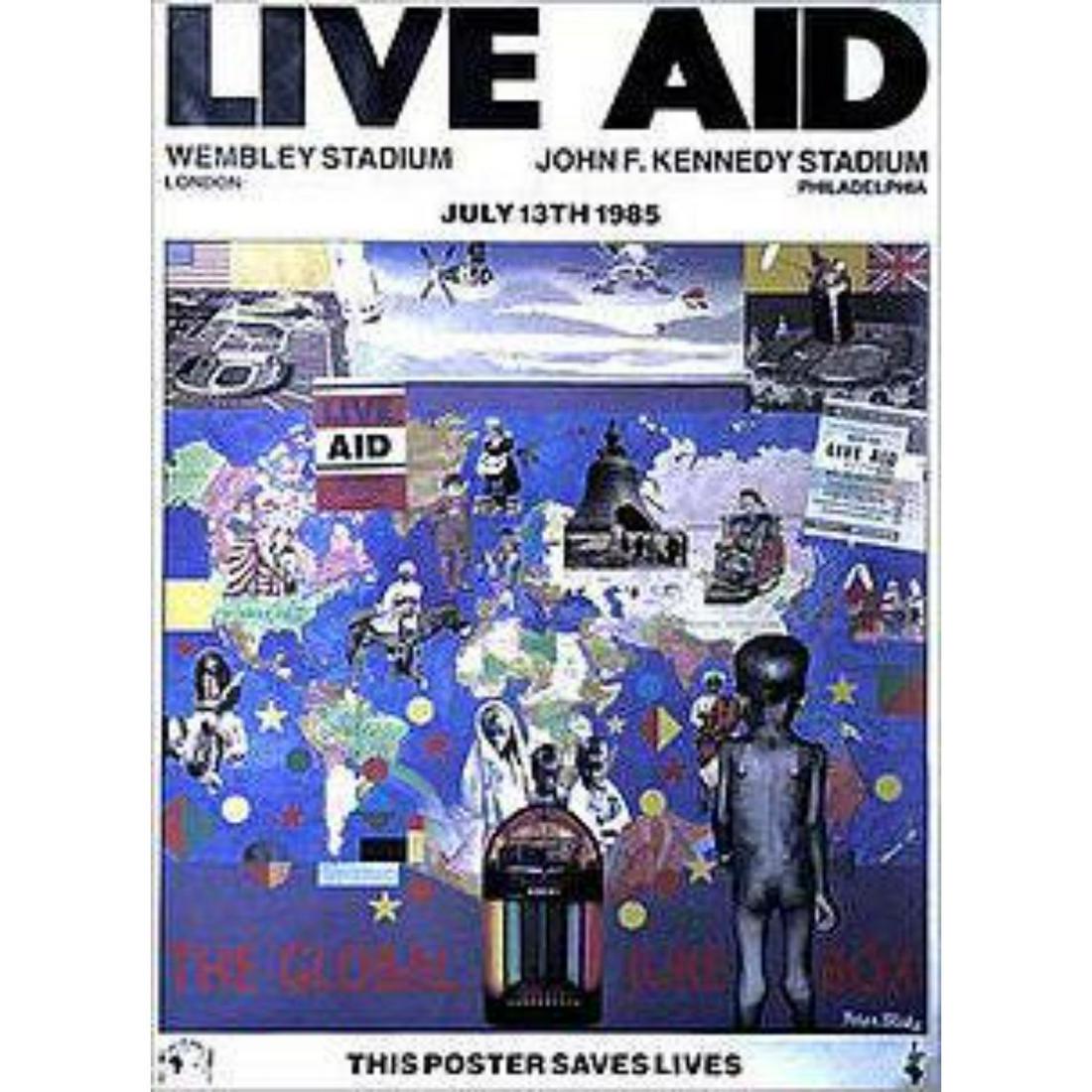 Original 1985 LIVE AID POSTER IN GREAT CONDITION RARE!! (1 of 1)