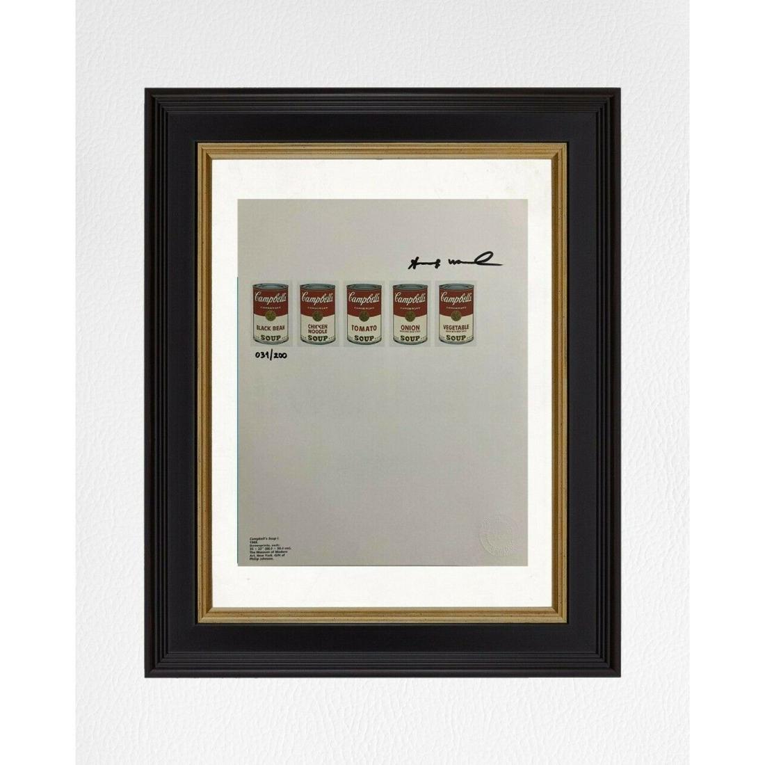 Andy Warhol - CampbellÂ´s Soup I, Original Hand Signed Print with COA (1 of 1)