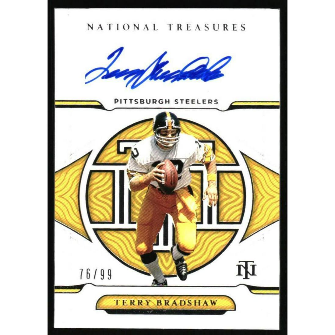 2021 Panini National Treasures Signatures #TEB Terry Bradshaw Auto /99 (1 of 1)