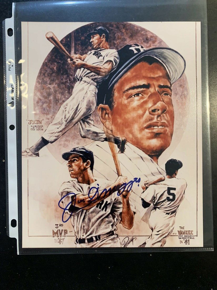Joe DiMaggio autographed signed autograph New York Yankees 8x10 photo w ...