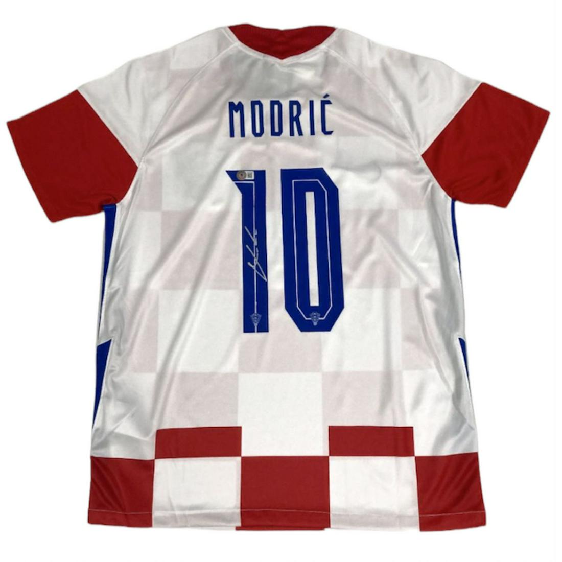 Luka Modric Signed Croatia National Team Jersey (Beckett COA): Luka Modric Signed Croatia National Team Jersey (Beckett COA)