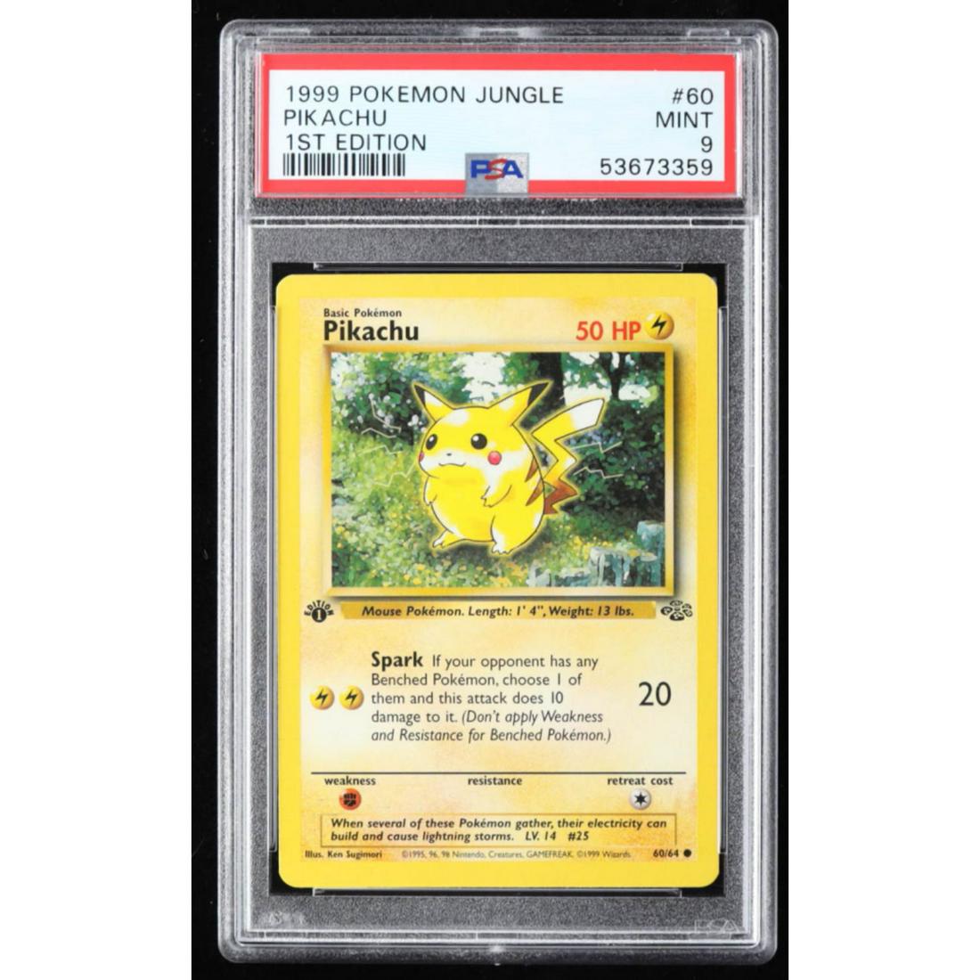 Pikachu 1999 Pokemon Jungle #60 (PSA 9) (1 of 1)