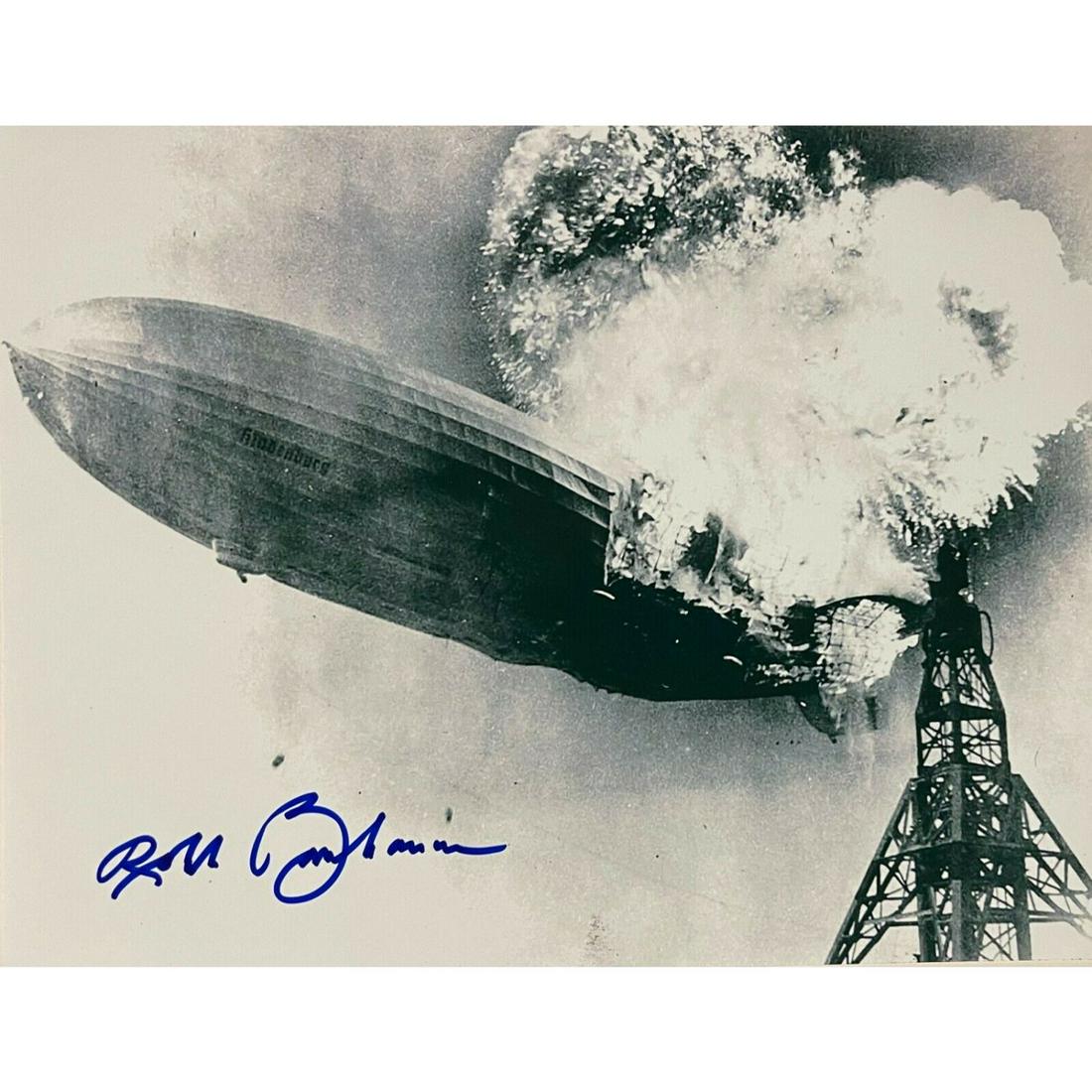 Robert Buchanan Signed 1937 Hindenburg Disaster Crew Member B&W 8x10 Photo (PSA COA) (1 of 1)