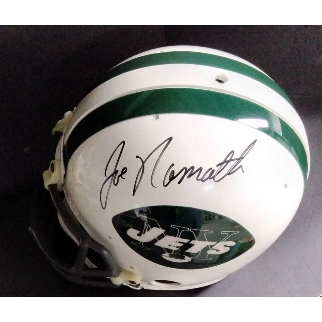 Joe Namath Signed New York Jets Full-Size Riddell Football Helmet (JSA LOA) (1 of 3)