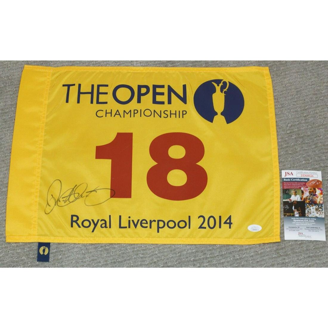 RORY McILROY Signed THE OPEN 2014 Liverpool PGA GOLF FLAG (1 of 1)