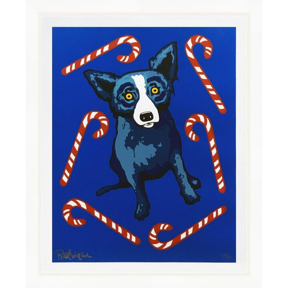 2000 GEORGE RODRIGUE "SWEET LIKE YOU" SIGNED SILKSCREEN BLUE DOG (22X17.5): 2000 GEORGE RODRIGUE "SWEET LIKE YOU" SIGNED SILKSCREEN BLUE DOG (22X17.5)