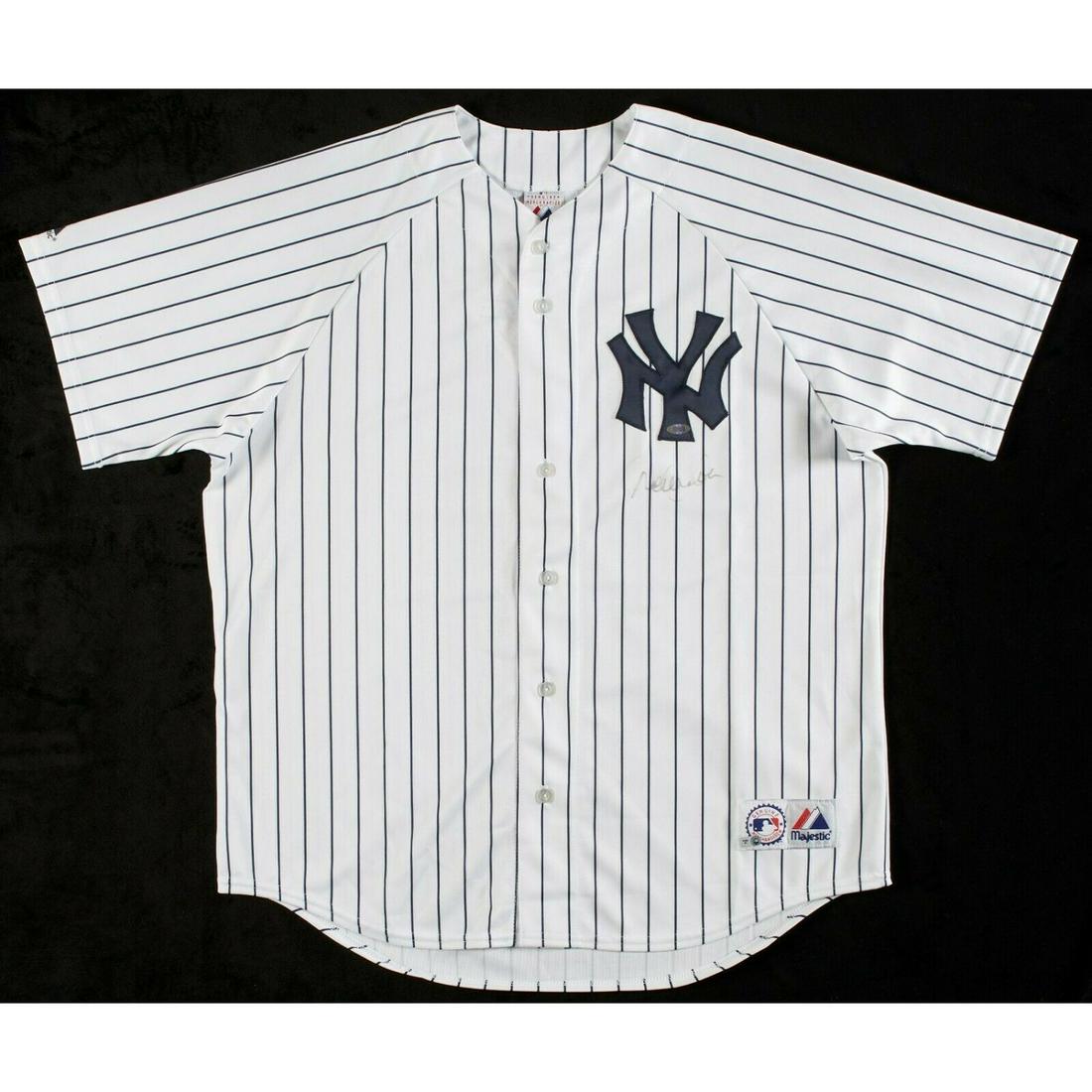 Derek Jeter Signed Authentic Majestic New York Yankees Jersey Steiner COA: Derek Jeter Signed Authentic Majestic New York Yankees Jersey Steiner COA