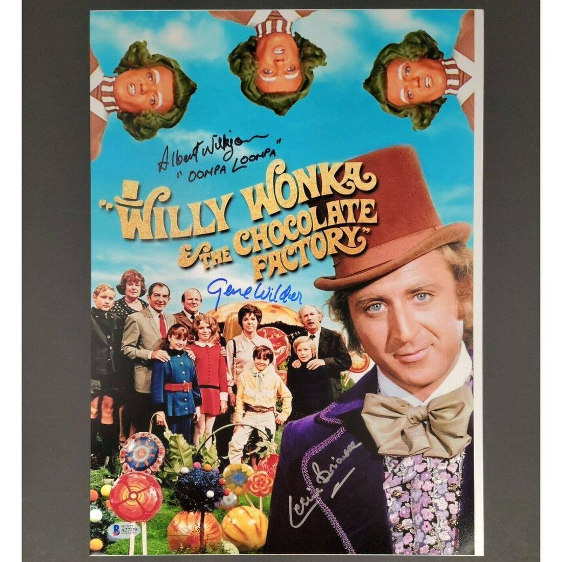 Gene Wilder + Willy Wonka Cast (3) signed 12x17 Photo 3 Autos B~ Beckett BAS COA: Gene Wilder + Willy Wonka Cast (3) signed 12x17 Photo 3 Autos B~ Beckett BAS COA