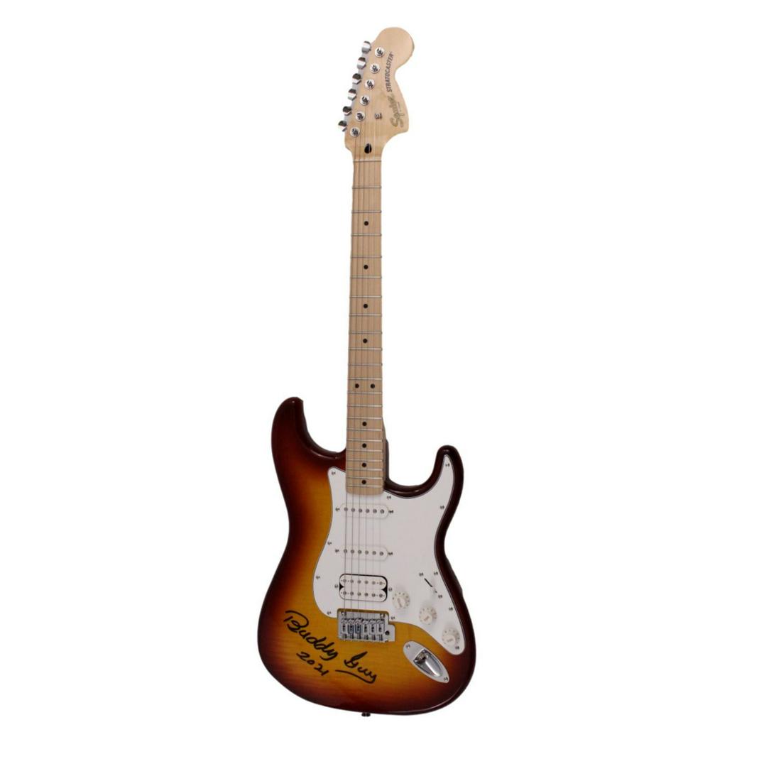 BUDDY GUY SIGNED FENDER STRATOCASTER ELECTRIC GUITAR (JSA LOA): BUDDY GUY SIGNED FENDER STRATOCASTER ELECTRIC GUITAR (JSA LOA)