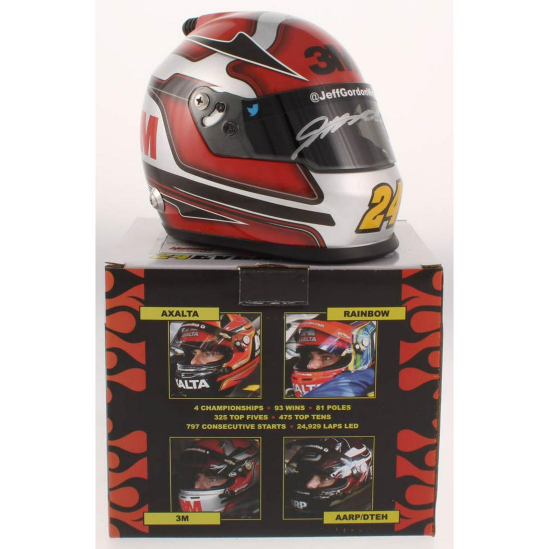 Jeff Gordon Signed NASCAR Limited Edition 3M 1:2 Scale Mini Helmet (Gordon) (1 of 1)