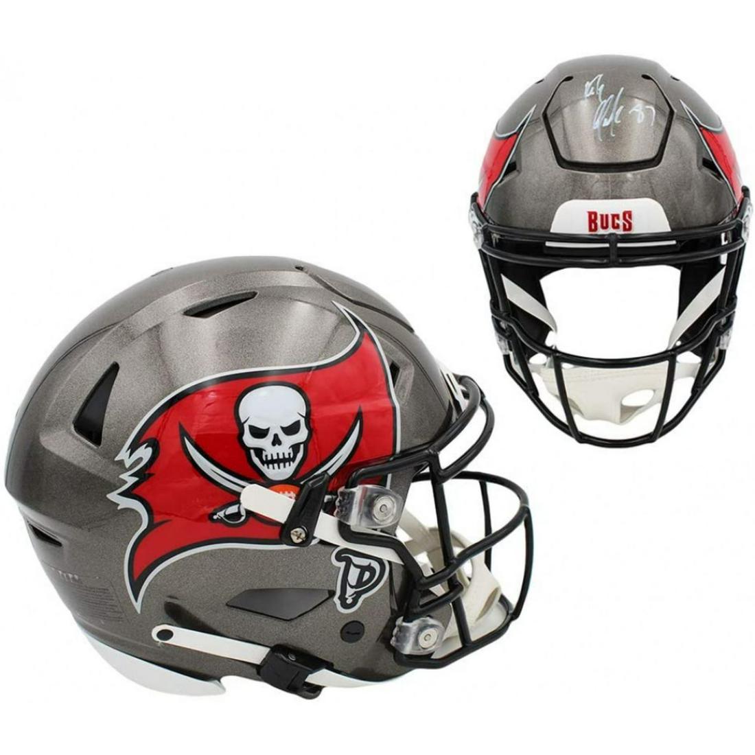 Rob Gronkowski Signed Buccaneers Full-Size Helmet JSA COA (1 of 1)