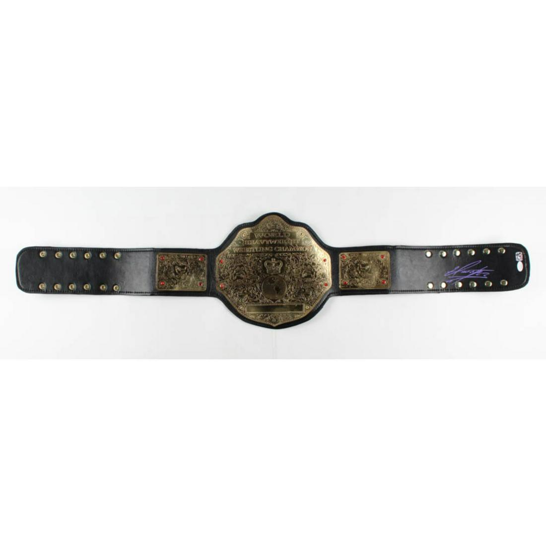 The Undertaker Signed World Heavyweight Wrestling Champion Belt (1 of 1)