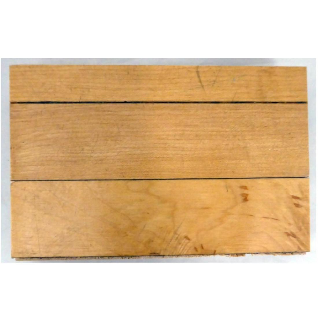 1995-1998 Chicago Bulls Game Used United Center 4x6 Blonde Hardwood Floor Piece Michael Jordan (1 of 2)
