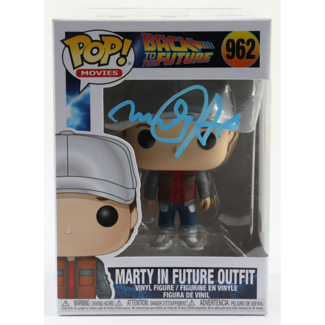 Michael J. Fox Signed "Back To The Future" #962 Marty In Future Outfit Funko Pop! Vinyl Figure (JSA (1 of 1)