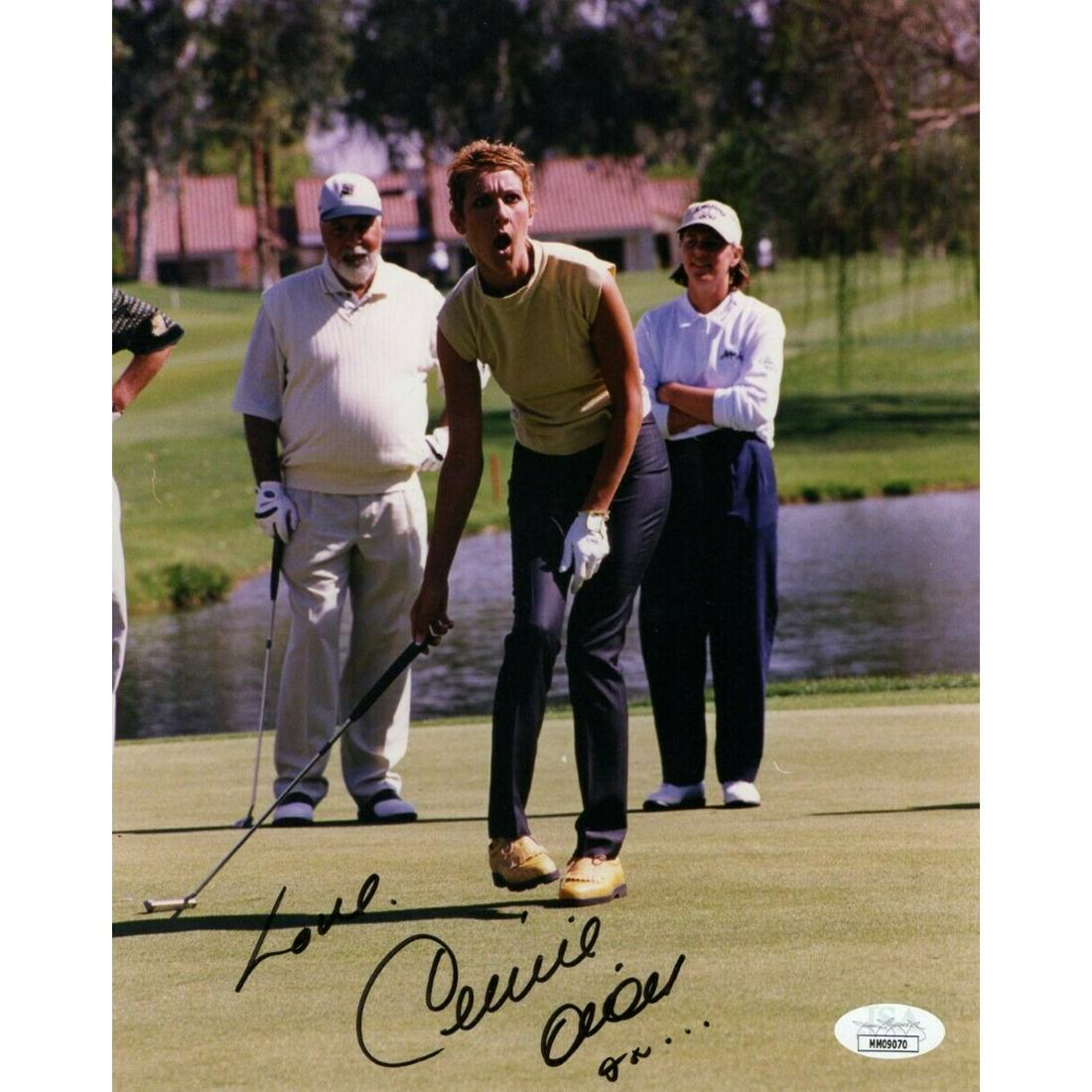 Celine Dion Signed 8X10 Photo Playing Golf (JSA COA) (1 of 1)