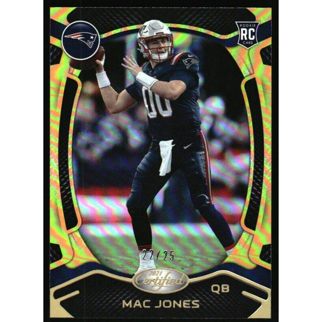 2021 Certified Mirror Gold #106 Mac Jones RC /25 (1 of 2)