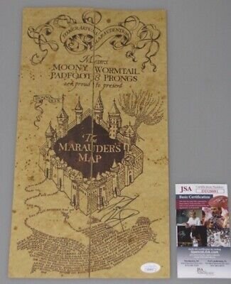 HARRY POTTER DANIEL RADCLIFFE Signed MARAUDERS MAP (JSA COA) (1 of 1)