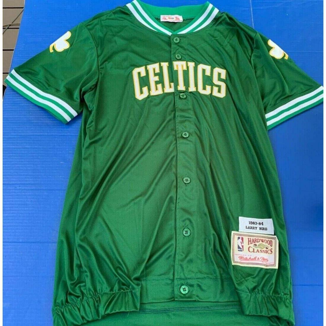 Larry Bird Signed Mitchell & Ness 1983-84 Boston Celtics Warmup Jacket (PSA COA) (1 of 3)