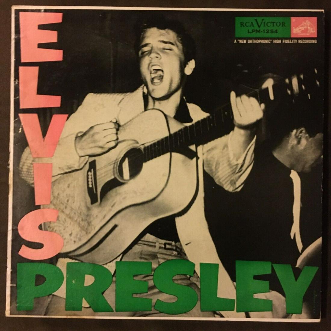 ELVIS PRESLEY Self-Titled First Album Original 1956 Pale-Pink RCA LP PLAYS (1 of 3)