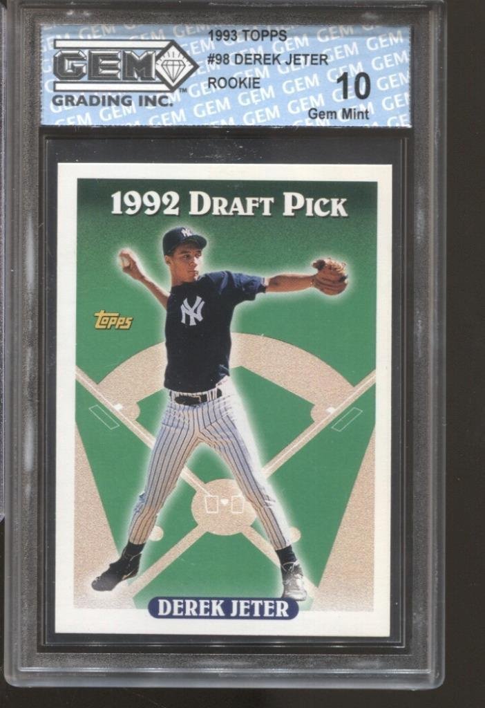 1993 Derek Jeter Topps #98 Gem Mint 10 (1 of 1)