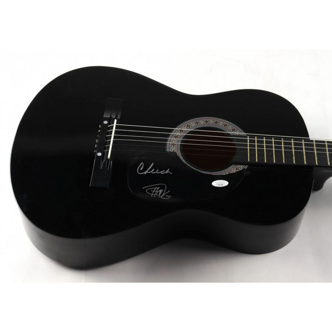 Cheech Marin & Tommy Chong Signed 38" Acoustic Guitar (JSA Hologram) (1 of 1)