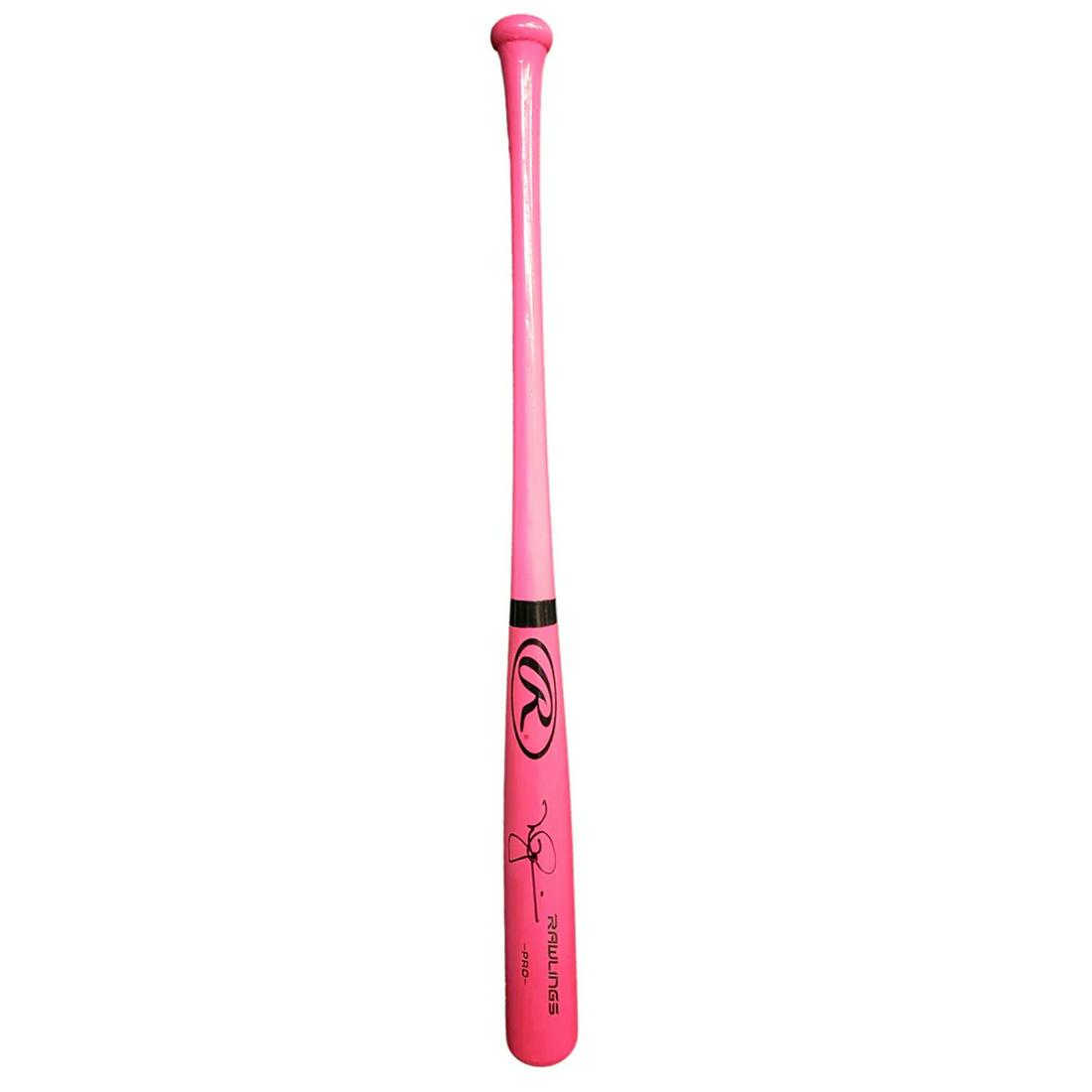 Mark McGwire Signed Rawlings Pink Breast Cancer Awareness Baseball Bat (JSA COA) (1 of 2)