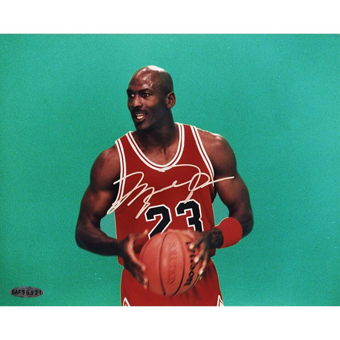 RARE Michael Jordan Signed Color 8x10 Photo (UDA COA) (1 of 1)