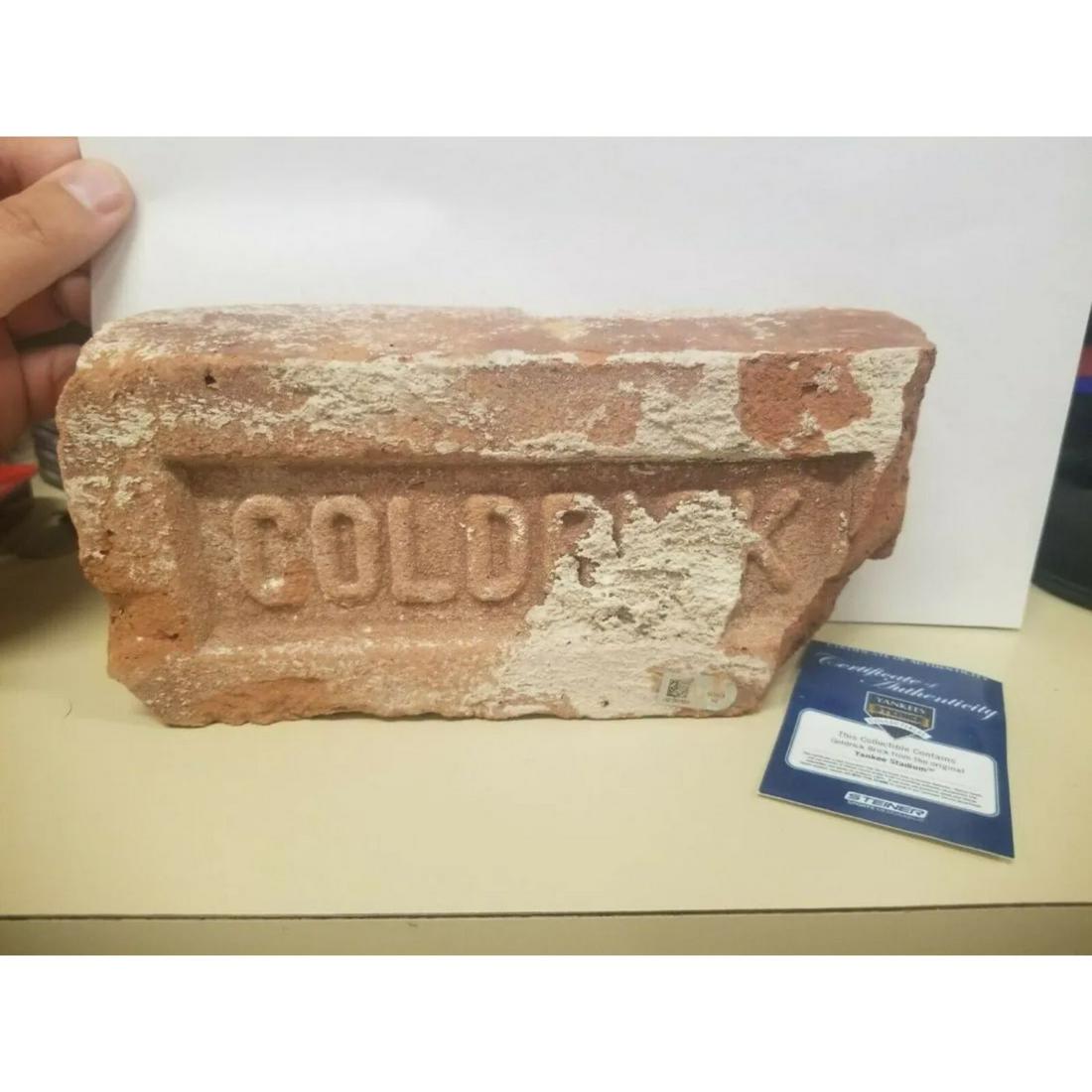 Authentic Brick from The Original Yankees Stadium. Steiner COA. FULL BRICK (1 of 1)