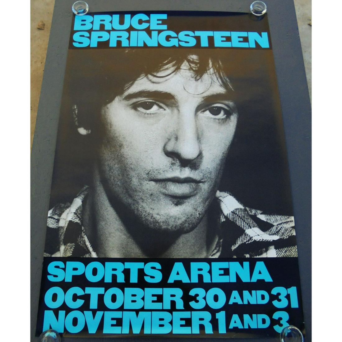 1980 ORIGINAL BRUCE SPRINGSTEEN THE RIVER TOUR ROLLED CONCERT POSTER (32x47) (1 of 1)