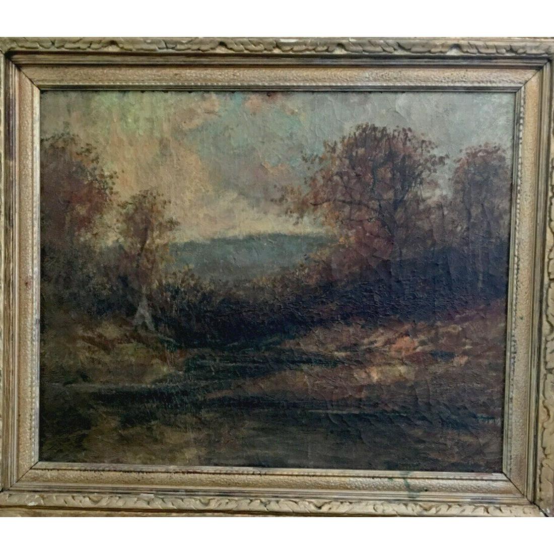 Catskill Mountain Scene With Teepee : Ralph Blakelock (1 of 2)