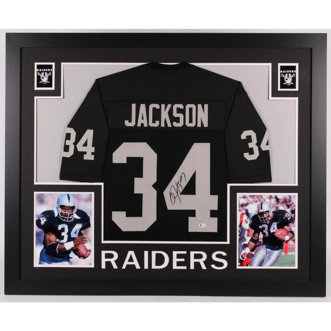Bo Jackson Signed 35x43 Custom Framed Jersey (1 of 1)