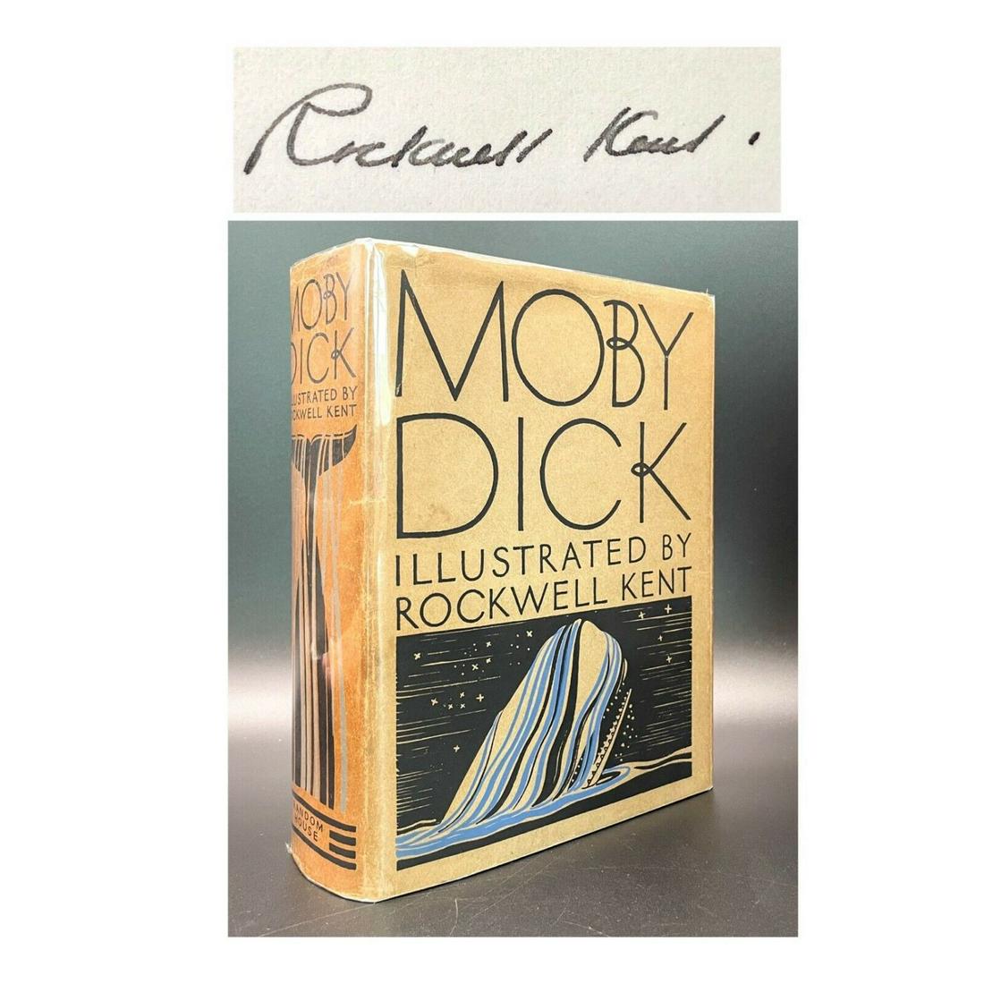1930 Moby Dick FIRST EDITION SIGNED Book: 1930 Moby Dick FIRST EDITION SIGNED Book