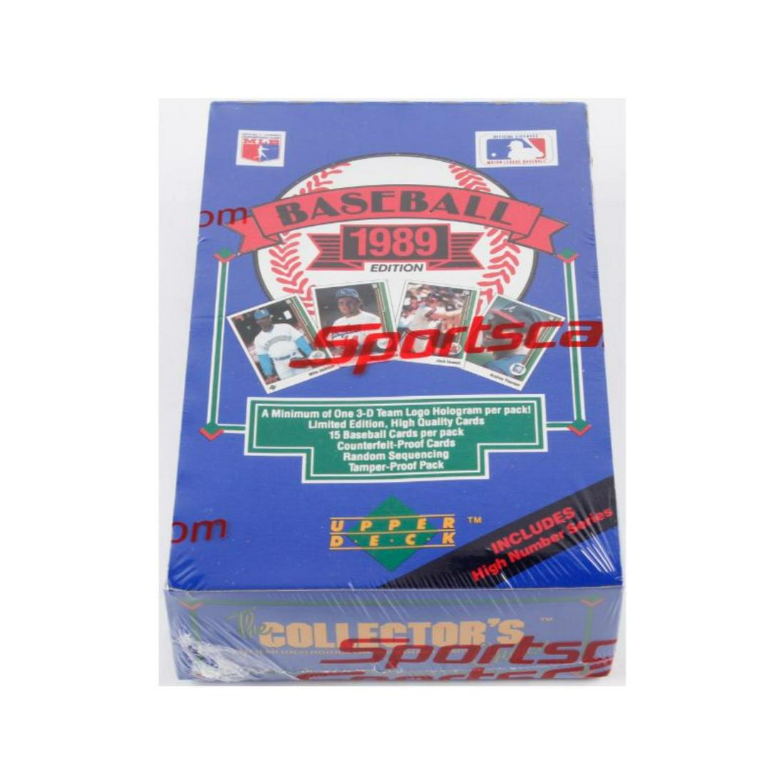 1989 Upper Deck Baseball Card Box with (36) Packs (1 of 1)