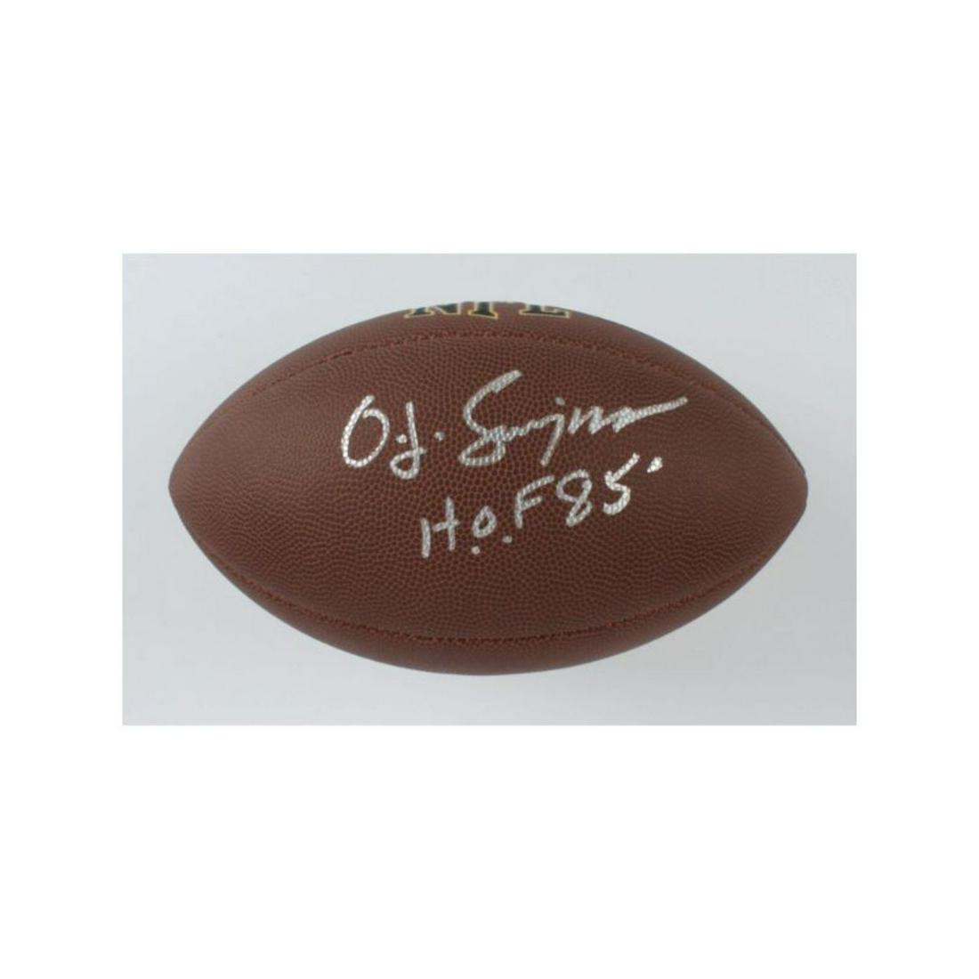 O. J. Simpson Signed NFL Football Inscribed "H.O.F. 85'"(JSA COA) (1 of 1)