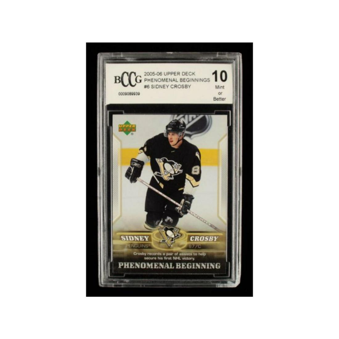 Sidney Crosby 2005-06 Upper Deck Phenomenal Beginnings #6 (BCCG 10) (1 of 1)