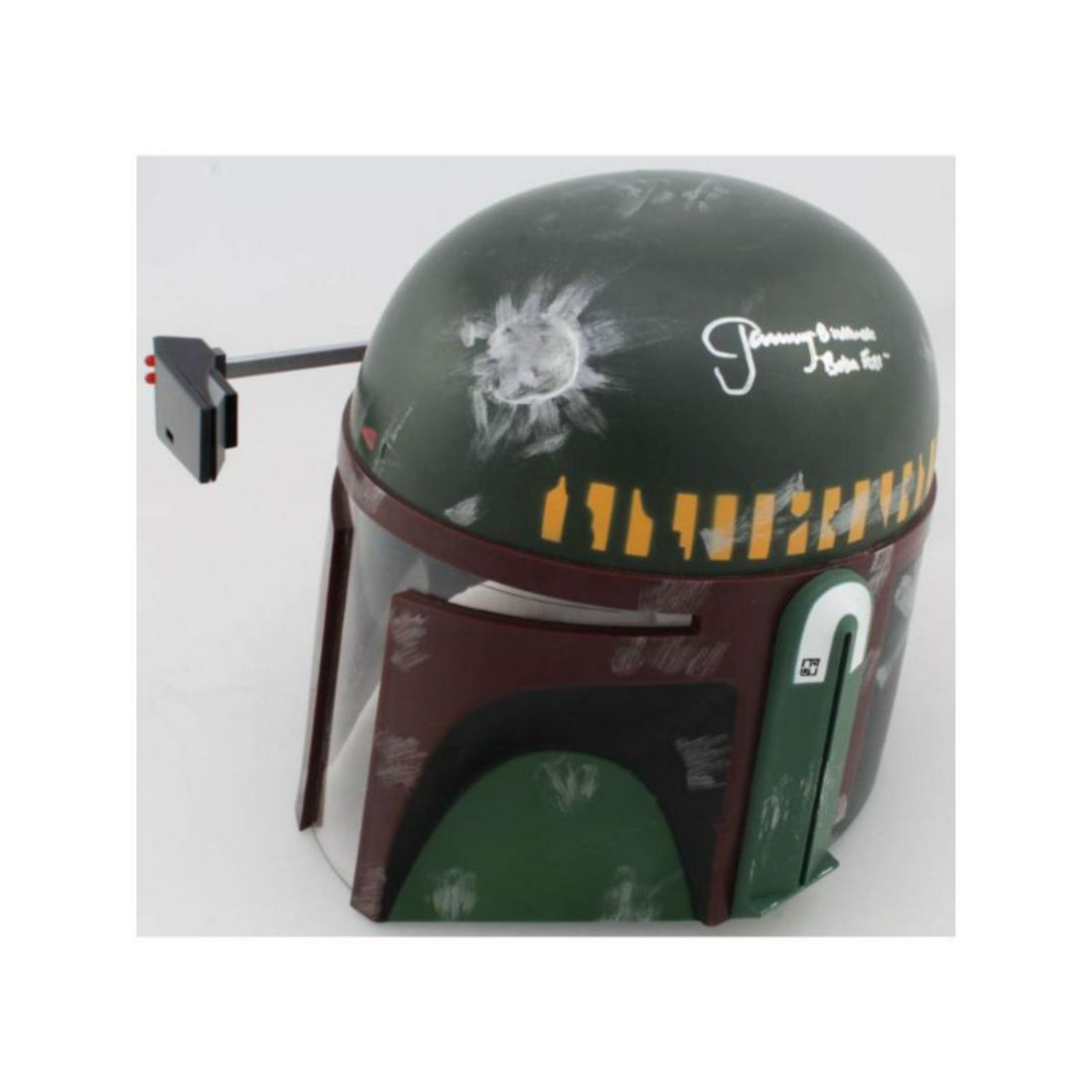 Jeremy Bulloch Signed Star Wars "Boba Fett" Full-Size Deluxe Edition Star Wars Helmet Inscribed (1 of 2)