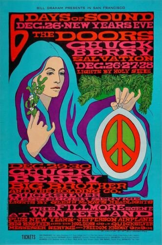 The Doors Chuck Berry 1967 Concert Poster at Winterland (1 of 1)