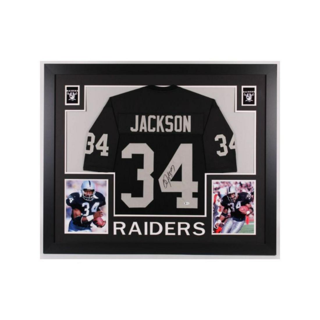Bo Jackson Signed 35x43 Custom Framed Jersey (1 of 1)