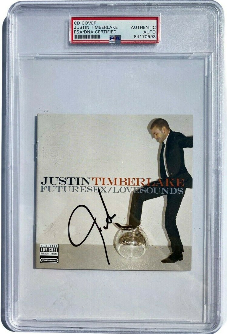 Justin Timberlake Signed Futuresex/Lovesounds CD Album Cover (PSA) (1 of 2)