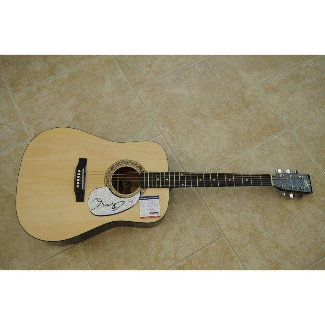 John Cougar Mellencamp Signed Acoustic Guitar (PSA COA) (1 of 1)