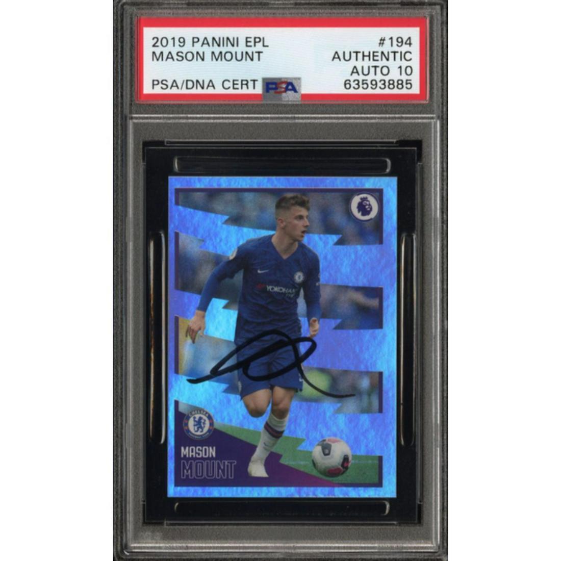 2019 Panini EPL MASON MOUNT ROOKIE PSA 9 AUTO #194 (1 of 1)