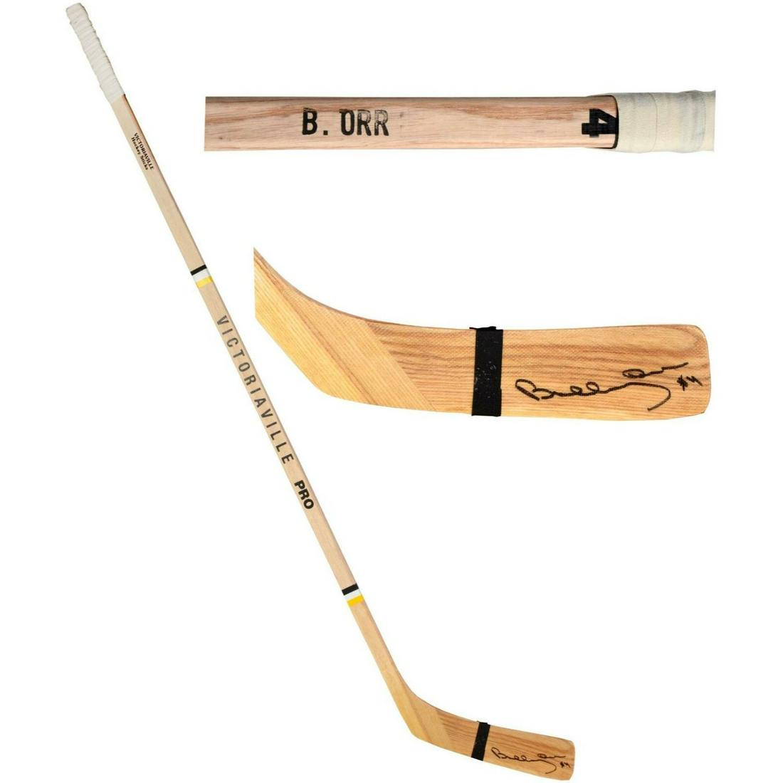 Bobby Orr Bruins Autographed Victoriaville Game Model Hockey Stick (1 of 1)